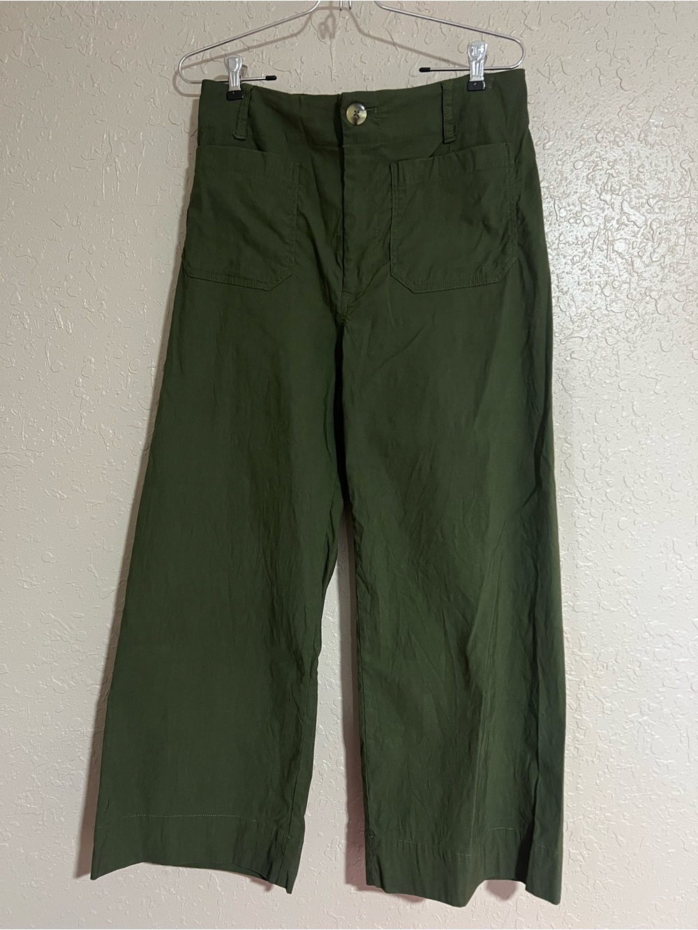 Anthropologie Maeve Colette Wide Leg Crop Pants Size 30